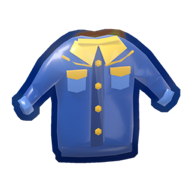 A blue denim jacket